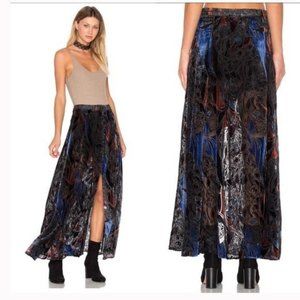 NWT Free People Love Me So Right Velvet Skirt